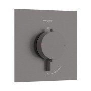 Термостат для душа скрытого монтажа Hansgrohe Ecostat Comfort E 1 потребитель черный матовый хром 33710340