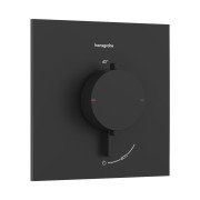 Термостат для душу прихованого монтажу Hansgrohe Ecostat Comfort E 1 споживач чорний матовий 33710670