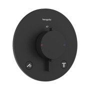 Термостат для душа скрытого монтажа Hansgrohe Ecostat Comfort S 2 потребителя черный матовый 33715670