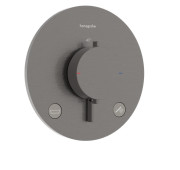 Термостат для душу прихованого монтажу Hansgrohe Ecostat Comfort S 2 споживача чорний матовий хром 33718340