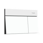 Кнопка смыва для унитаза Hansgrohe iFrame Element E двойной смыв металл белый матовый 66003700