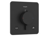 Термостат для душу прихованого монтажу Hansgrohe Ecostat Comfort E 2 споживача чорний матовий 33717670