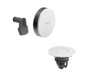 Зовнішня частина для зливу-переливу з наповненням для ванни Hansgrohe Exafill білий/чорний матовий хром 58119340