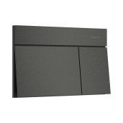 Кнопка смыва для унитаза Hansgrohe iFrame Element E двойной смыв металл черный хром шлифованный 66003340