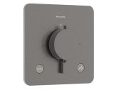 Термостат для душу прихованого монтажу Hansgrohe Ecostat Comfort E 2 споживача чорний матовий хром 33717340