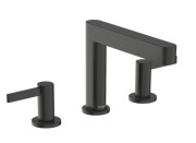 Змішувач для раковини Hansgrohe Finoris на 3 отвори чорний матовий хром 76033340
