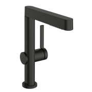 Змішувач для раковини Hansgrohe Finoris з висувною лійкою чорний матовий хром 76063340