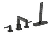 Змішувач на борт ванни Hansgrohe Finoris на 4 отвори чорний матовий хром 76444340