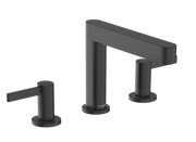 Змішувач для раковини Hansgrohe Finoris на 3 отвори чорний матовий хром 76033340