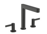 Смеситель для раковины Hansgrohe Finoris на 3 отверстия черный матовый хром 76034340