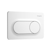 Кнопка змиву для унітазу Hansgrohe iFrame Original S подвійний змив пластик білий матовий 66002700