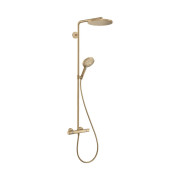 Душова стійка Hansgrohe Raindance S 240 1jet EcoSmart+ із термостатом бронза 28825140