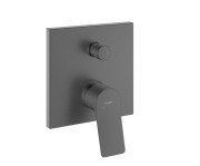 Змішувач для душу Hansgrohe Vivenis прихованого монтажу одноважільний чорний матовий хром 75415340