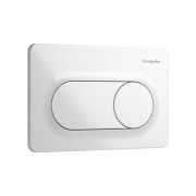 Кнопка смыва для унитаза Hansgrohe iFrame Original S двойной смыв пластик белый глянец 66002450