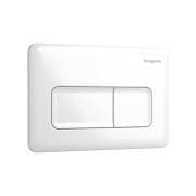 Кнопка смыва для унитаза Hansgrohe iFrame Original Q двойной смыв пластик белый глянец 66001450