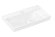 Раковина для ванной Hansgrohe Xelu Q 80х48 см полка справа керамика белый 60319450