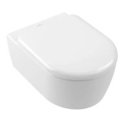 Підвісний унітаз Villeroy & Boch Skyla 37х53 см з кришкою санітарна кераміка альпійський білий 5656CL01+8M81S101