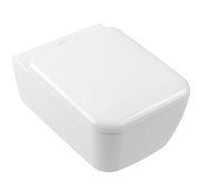 Підвісний унітаз Villeroy & Boch Skyla 37х53 см з кришкою санітарна кераміка альпійський білий 4682CL01 + 8M76S101