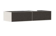 Тумба под раковину подвесная Hansgrohe Xevolos E 137х55,5 см песочно-бежевый матовый/текстиль темно-серый 54323660