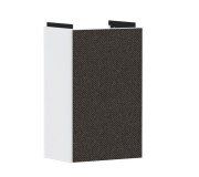 Тумба під раковину підвісна Hansgrohe Xevolos E 34х25 см петлі праворуч матовий білий/текстиль темно-сірий 54169660