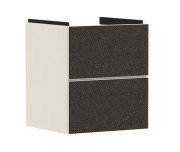 Тумба під раковину підвісна Hansgrohe Xevolos E 48х47,5 см піщано-бежевий матовий/текстиль темно-сірий 54173660