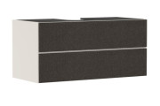 Тумба под раковину подвесная Hansgrohe Xevolos E 118х55,5 см песочно-бежевый матовый/текстиль темно-серый 54194660