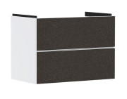 Тумба під раковину підвісна Hansgrohe Xevolos E 78х47,5 см матовий білий/текстиль темно-сірий 54178660