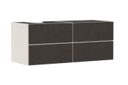 Тумба под раковину подвесная Hansgrohe Xevolos E 157х55,5 см песочно-бежевый матовый/текстиль темно-серый 54237660