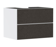 Тумба під раковину підвісна Hansgrohe Xevolos E 78х55,5 см матовий білий/текстиль темно-сірий 54187660