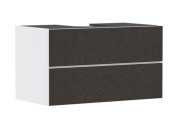 Тумба під раковину підвісна Hansgrohe Xevolos E 98х55,5 см матовий білий/текстиль темно-сірий 54190660
