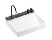 Раковина для ванной Hansgrohe Avalegra AquaUnit 58х47,5 см со смесителем черный хром брашированный 22472340