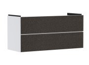 Тумба под раковину подвесная Hansgrohe Xevolos E 118х47,5 см матовый белый/текстиль темно-серый 54184660