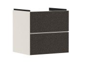 Тумба під раковину підвісна Hansgrohe Xevolos E 58х47,5 см піщано-бежевий матовий/текстиль темно-сірий 54176660