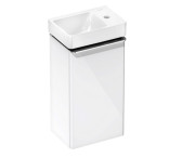 Тумба Hansgrohe Xelu Q із раковиною 36х26,5 см петлі праворуч МДФ білий глянсовий 54365000