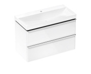 Тумба Hansgrohe Xelu Q с раковиной 100х48 см МДФ белый глянцевый 54383000