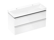 Тумба Hansgrohe Xelu Q із раковиною 120х48 см МДФ білий глянсовий 54386000