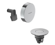 Внешняя часть для слива-перелива с наполнением для ванны Hansgrohe Exafill хром 58131000