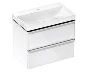 Тумба Hansgrohe Xelu Q с раковиной 80х48 см МДФ белый глянцевый 54374000