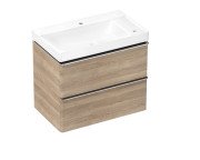 Тумба Hansgrohe Xelu Q с раковиной 80х48 см полка справа МДФ натуральный дуб 54382000