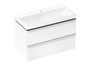 Тумба Hansgrohe Xelu Q із раковиною 100х48 см МДФ білий глянсовий 54383000