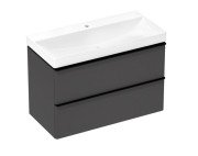 Тумба Hansgrohe Xelu Q с раковиной 100х48 см МДФ матовый серый 54384670