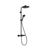 Душевая система Hansgrohe Activera S 240 1jet EcoSmart+ с термостатом Ecostat Fine Varia черный матовый 28083670