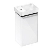 Тумба Hansgrohe Xelu Q із раковиною 36х26,5 см петлі зліва МДФ білий глянсовий 54362000