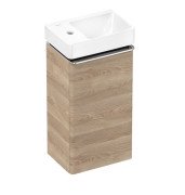 Тумба Hansgrohe Xelu Q с раковиной 36х26,5 см петли слева МДФ натуральный дуб 54364000