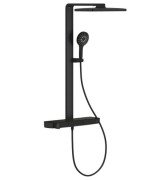 Душевая стойка Grohe Rainshower Aqua Pure с термостатом фантомный черный 100962KF00