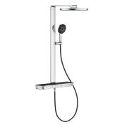 Душевая стойка Grohe Rainshower Aqua Pure с термостатом хром/черный 101680KI00