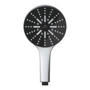 Душевая лейка Grohe Rainshower Aqua 130 мм 3-режимная хром/черный 101676KI00