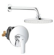 Душевая система скрытого монтажа Grohe  Eurosmart с верхним душем  New Tempesta Cosmopolitan 200 хром UA33556003