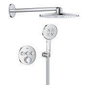 Душевая система скрытого монтажа Grohe Grohtherm SmartControl с верхним душем Rainshower SmartActive 310 хром 1039970000