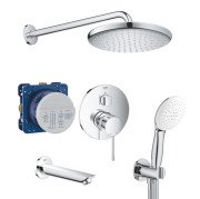 Душова система прихованого монтажу Grohe Essence з верхнім душем Tempesta 250 хром UA26417SC1